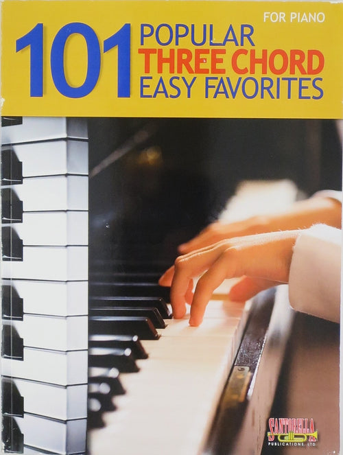 101 Popular Three Chord Easy Favorites For Piano Santorella Publications Music Books for sale canada