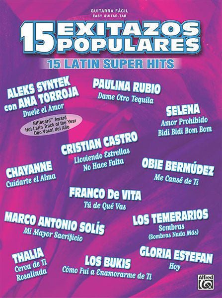 15 Exitazos Populares, 15 Latin Super Hits Default Alfred Music Publishing Music Books for sale canada