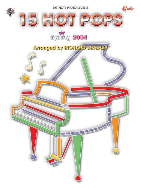 15 Hot Pops: Spring 2004, Big Note Piano Default Alfred Music Publishing Music Books for sale canada