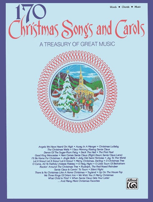 170 Christmas Songs and Carols, P/V/G Alfred Music Publishing Music Books for sale canada