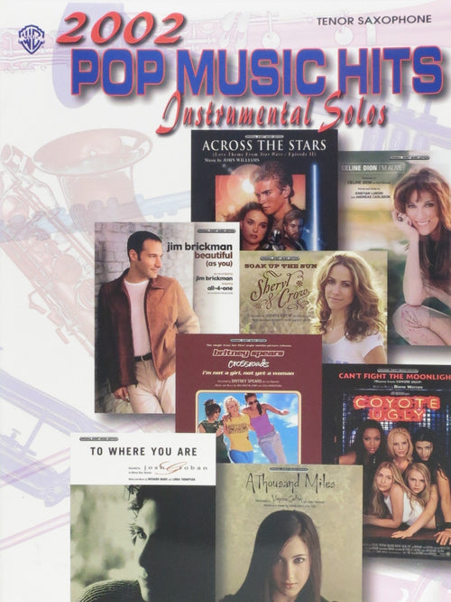 2002 Pop Music Hits: Instrumental Solos, for Tenor Saxophone Alfred Music Publishing Music Books for sale canada