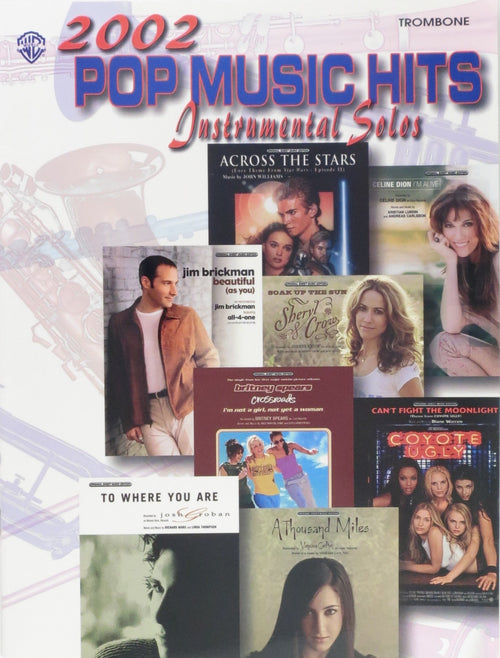 2002 Pop Music Hits: Instrumental Solos, for Trombone Default Alfred Music Publishing Music Books for sale canada