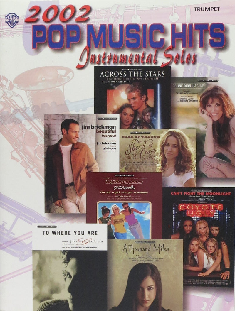 2002 Pop Music Hits: Instrumental Solos, for Trumpet Default Alfred Music Publishing Music Books for sale canada