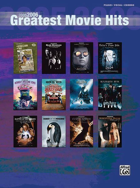 2005-2006 Greatest Movie Hits Alfred Music Publishing Music Books for sale canada