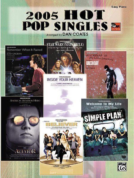 2005 Hot Pop Singles, Easy Piano Default Alfred Music Publishing Music Books for sale canada
