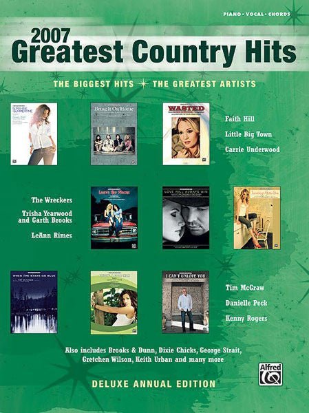 2007 Greatest Country Hits Default Alfred Music Publishing Music Books for sale canada
