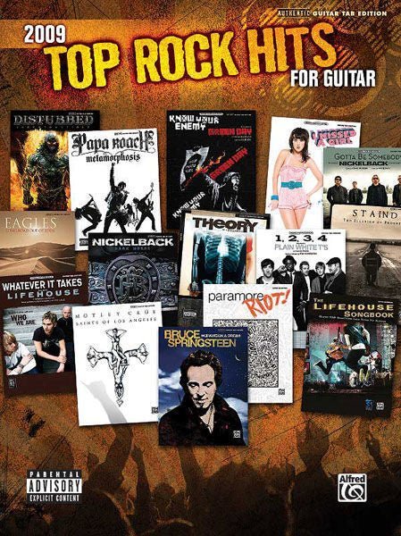 2009 Top Rock Hits for Guitar Default Alfred Music Publishing Music Books for sale canada