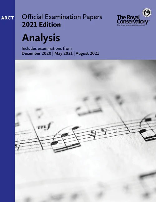 2021 Official Examination Papers: ARCT Analysis RCM Publishing Music Books for sale canada