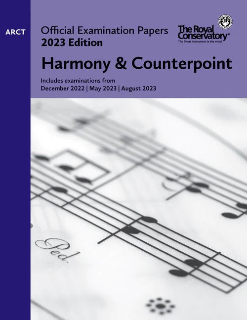 2023 Official Examination Papers - ARCT Harmony & Counterpoint Frederick Harris Music Music Books for sale canada