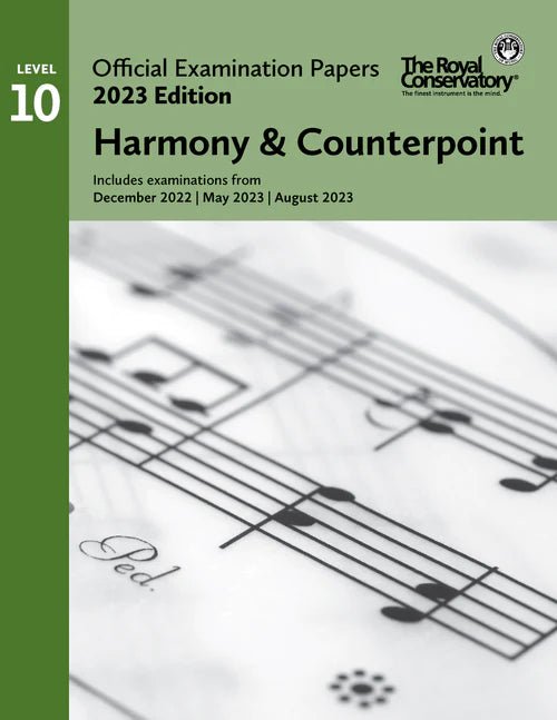 2023 Official Examination Papers - Level 10 Harmony & Counterpoint Frederick Harris Music Music Books for sale canada