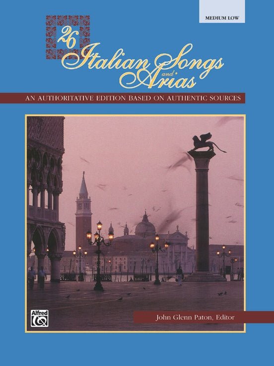 26 Italian Songs and Arias Medium Low With CD Alfred Music Publishing Music Books for sale canada