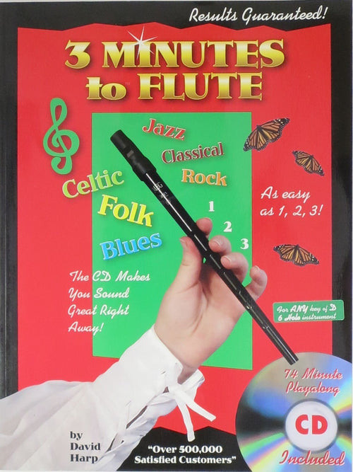 3 Minutes To Flute (Book & CD) Musical i Press Inc Music Books for sale canada