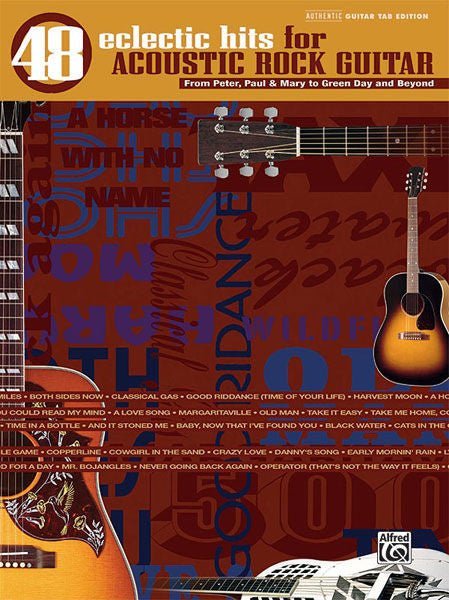 48 Eclectic Hits for Acoustic Rock Guitar Default Alfred Music Publishing Music Books for sale canada