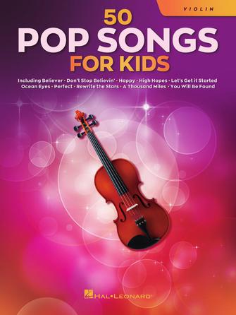 50 Pop Songs for Kids for Violin Hal Leonard Corporation Music Books for sale canada
