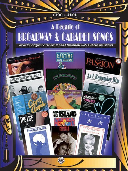 A Decade of Broadway & Cabaret Songs, 1990-2000 Default Alfred Music Publishing Music Books for sale canada