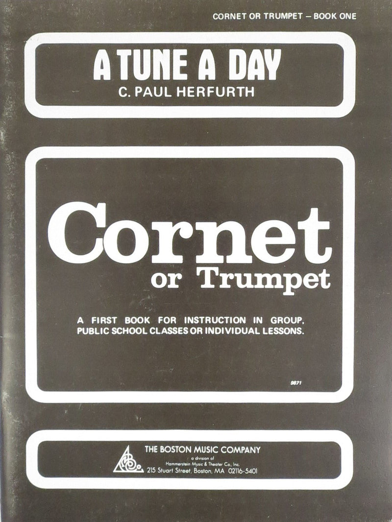 A Tune A Day - Cornet Or Trumpet, Book One Boston Music Company Music Books for sale canada