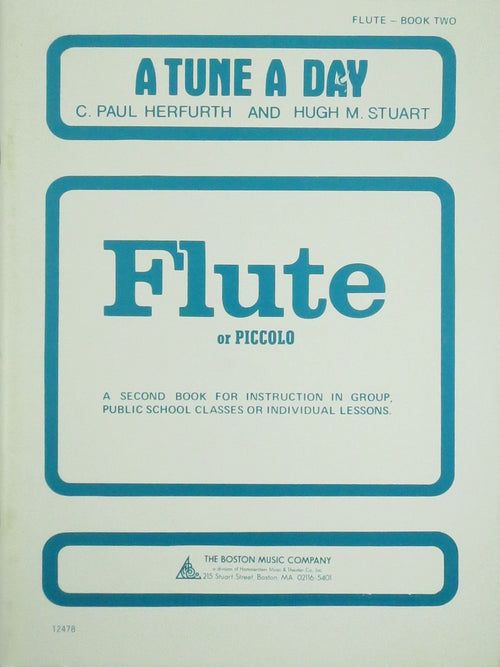 A Tune A Day - Flute Book Two Boston Music Company Music Books for sale canada