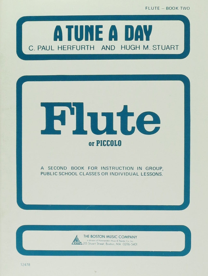 A Tune A Day - Flute or Piccolo, Book 2 Boston Music Company Music Books for sale canada