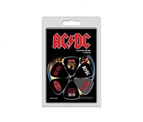 AC/DC Official Licensing Variety 6 Pack Guitar Picks Perri's Accessories for sale canada