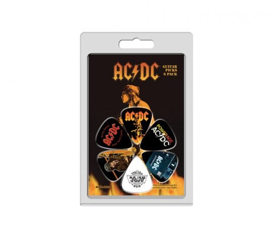 AC/DC Official Licensing Variety 6 Pack Guitar Picks