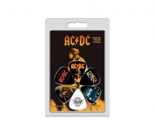 AC/DC Official Licensing Variety 6 Pack Guitar Picks Perri's Accessories for sale canada