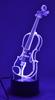 Acrylic Color Changing 3D Lamps - Violin Aim Gifts Accessories for sale canada