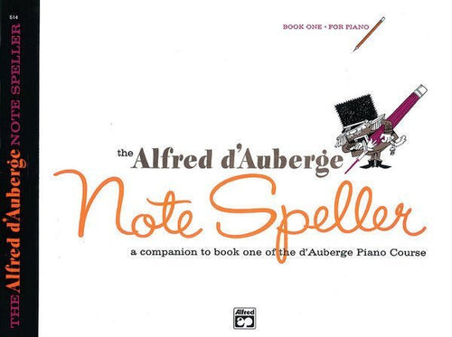 Alfred d'Auberge Piano Course: Note Speller Book 1 Default Alfred Music Publishing Music Books for sale canada