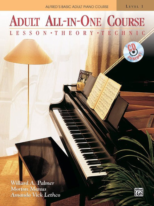 Alfred's Basic Adult All-in-One Course, Book 1 Lesson * Theory * Technic - with CD Alfred Music Publishing Music Books for sale canada
