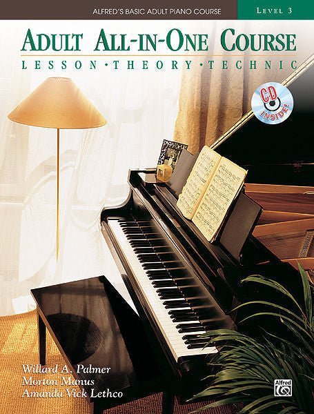 Alfred's Basic Adult All-in-One Course, Book 3 Lesson * Theory * Technic - with CD Alfred Music Publishing Music Books for sale canada