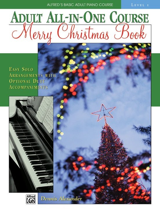 Alfred's Basic Adult All-in-One Course, Merry Christmas Book Level 1 Level 1 Alfred Music Publishing Music Books for sale canada