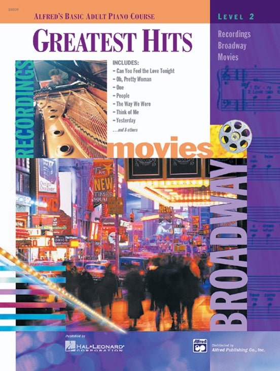 Alfred's Basic Adult Piano Course: Greatest Hits Book 2 - With CD Default Alfred Music Publishing Music Books for sale canada