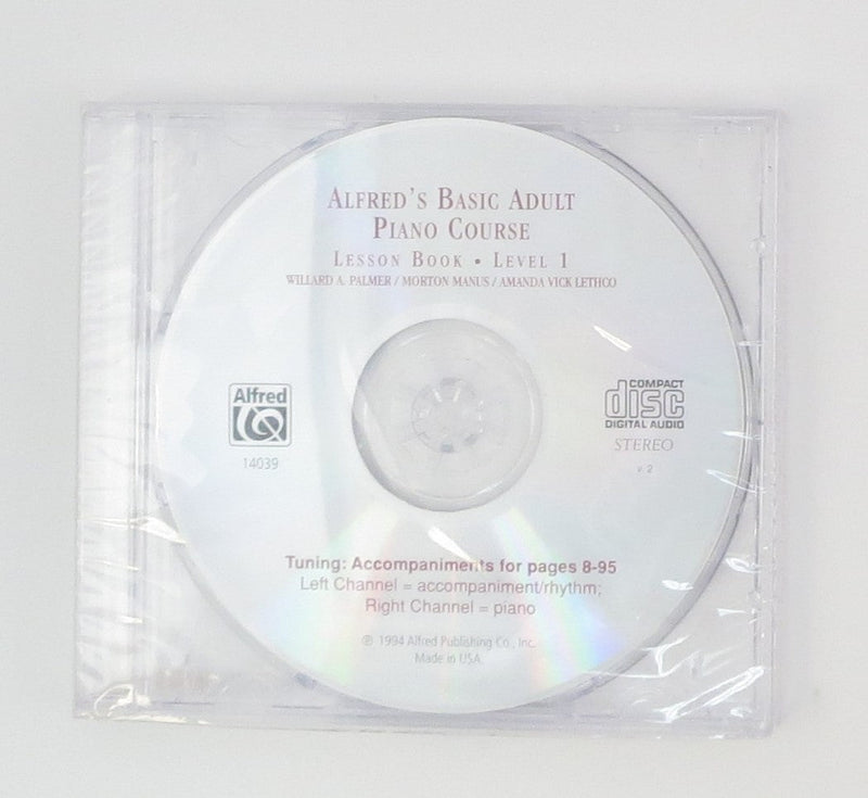Alfred's Basic Adult Piano Course: Lesson Book, Level 1, CD Default Alfred Music Publishing CD for sale canada