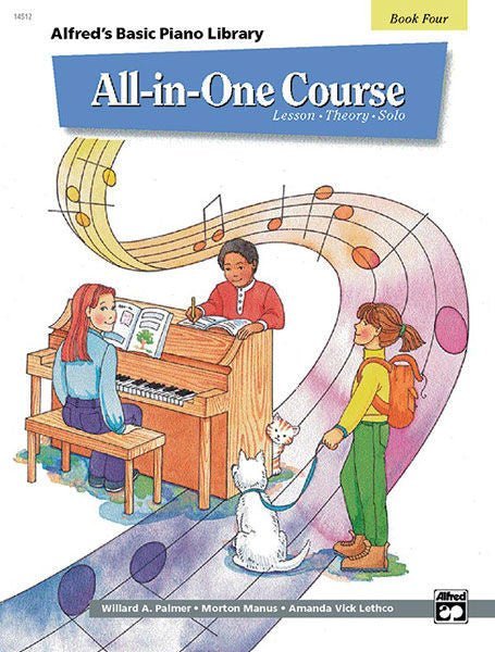 Alfred's Basic All-in-One Course, Book 4 Lesson * Theory * Solo Default Alfred Music Publishing Music Books for sale canada