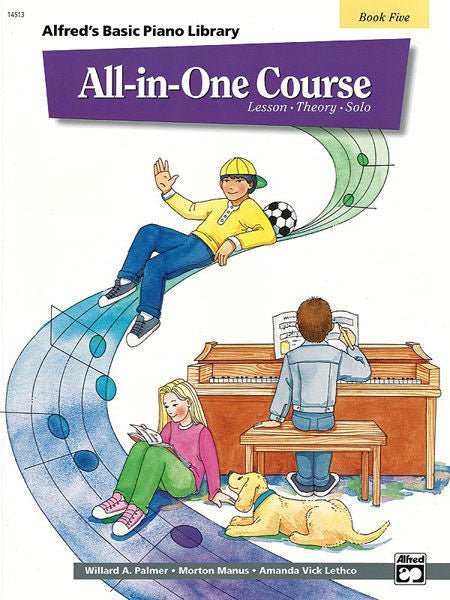 Alfred's Basic All-in-One Course, Book 5 Lesson * Theory * Solo Alfred Music Publishing Music Books for sale canada