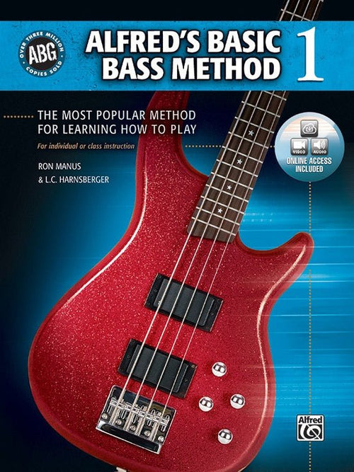 Alfred's Basic Bass Method, Book 1 (Book & Online Access) Alfred Music Publishing Music Books for sale canada