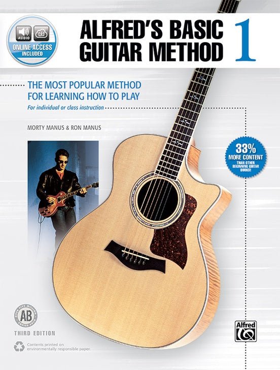 Alfred's Basic Guitar Method 1 (Third Edition) Book & Online Audio Alfred Music Publishing Music Books for sale canada