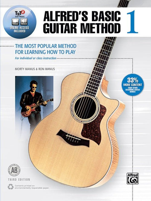 Alfred's Basic Guitar Method, Book 1, (Guitar Book & Online Video/Audio/Software) Alfred Music Publishing Music Books for sale canada