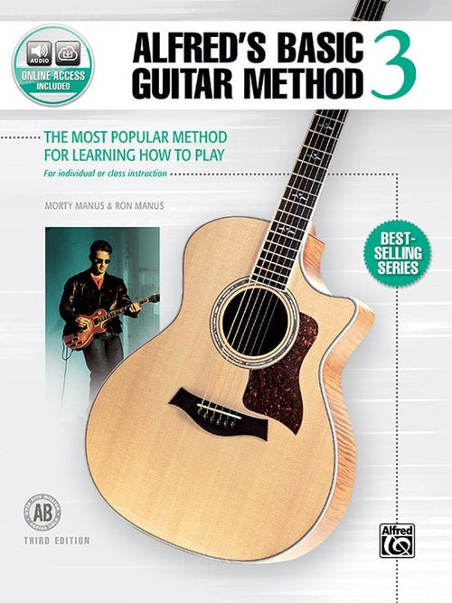Alfred's Basic Guitar Method, Book 3, (Book & Online Access) Alfred Music Publishing Music Books for sale canada