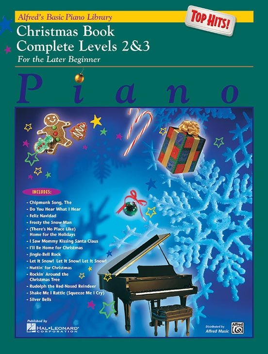 Alfred's Basic Piano Course: Christmas Book - Top Hits ! - Complete Level 2&3 Alfred Music Publishing Music Books for sale canada