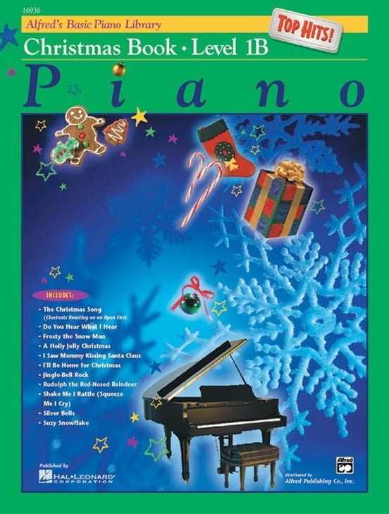 Alfred's Basic Piano Course: Christmas Book - Top Hits ! - Level 1B Alfred Music Publishing Music Books for sale canada