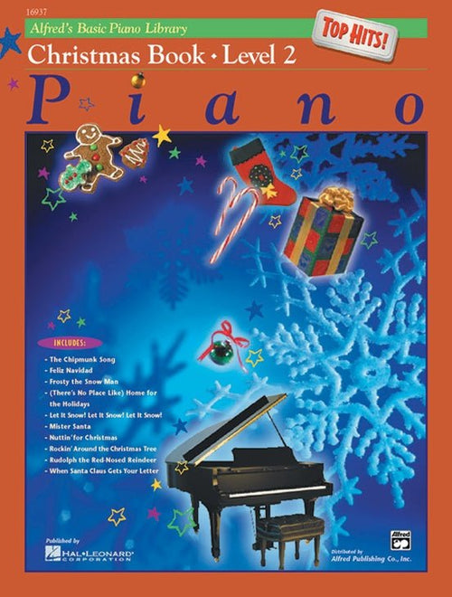 Alfred's Basic Piano Course: Christmas Book - Top Hits ! - Level 2 Level 2 Alfred Music Publishing Music Books for sale canada
