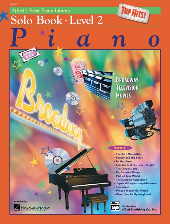 Alfred's Basic Piano Course: Top Hits! Solo Book 2 - with CD Default Alfred Music Publishing Music Books for sale canada