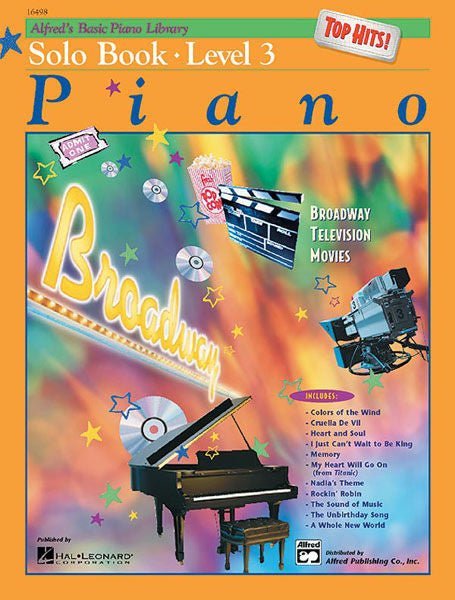 Alfred's Basic Piano Course: Top Hits! Solo Book 3 Alfred Music Publishing Music Books for sale canada