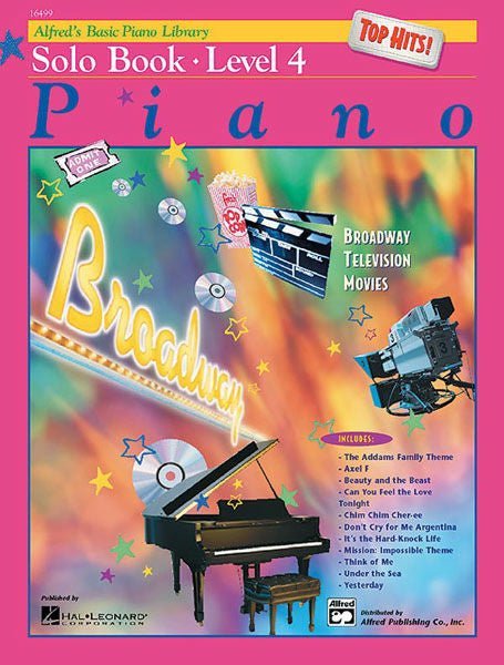 Alfred's Basic Piano Course: Top Hits! Solo Book 4 Default Alfred Music Publishing Music Books for sale canada