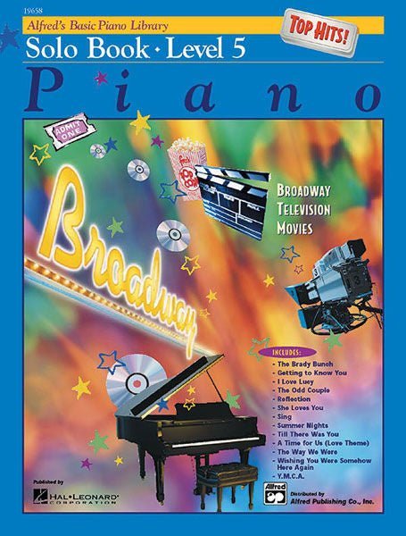 Alfred's Basic Piano Course: Top Hits! Solo Book 5 Default Alfred Music Publishing Music Books for sale canada