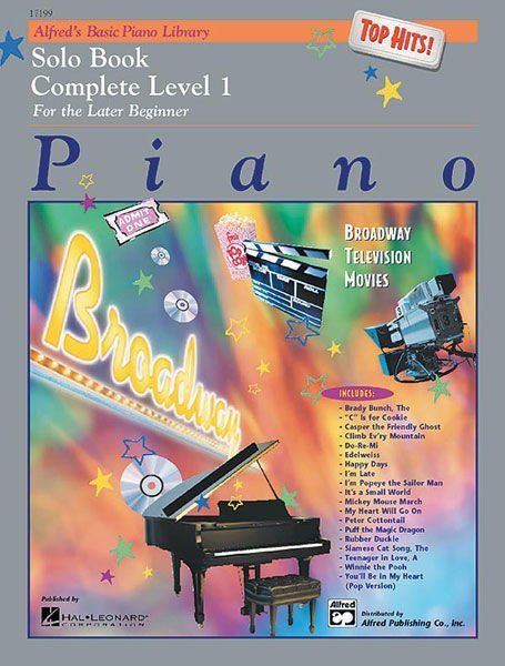 Alfred's Basic Piano Course: Top Hits! Solo Book Complete 1 (1A/1B) Default Alfred Music Publishing Music Books for sale canada