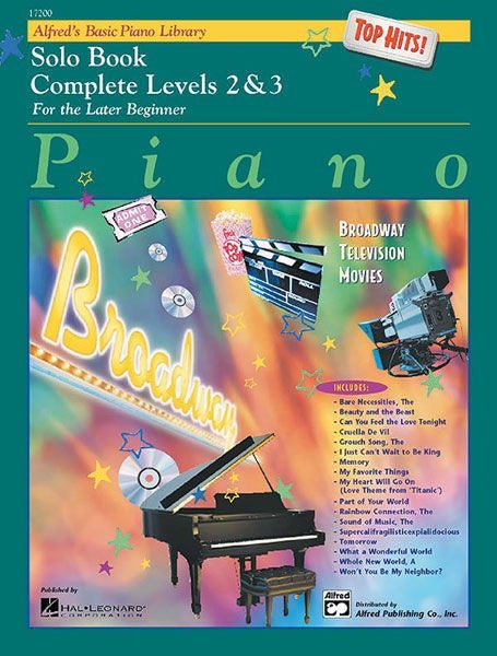 Alfred's Basic Piano Course: Top Hits! Solo Book Complete 2 & 3 Default Alfred Music Publishing Music Books for sale canada