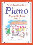 Alfred's Basic Piano Library Notespeller Book 2 Alfred Music Publishing Music Books for sale canada