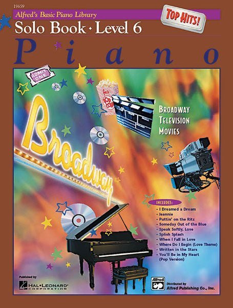 Alfred's Basic Piano Library: Top Hits! Solo Book 6 Default Alfred Music Publishing Music Books for sale canada