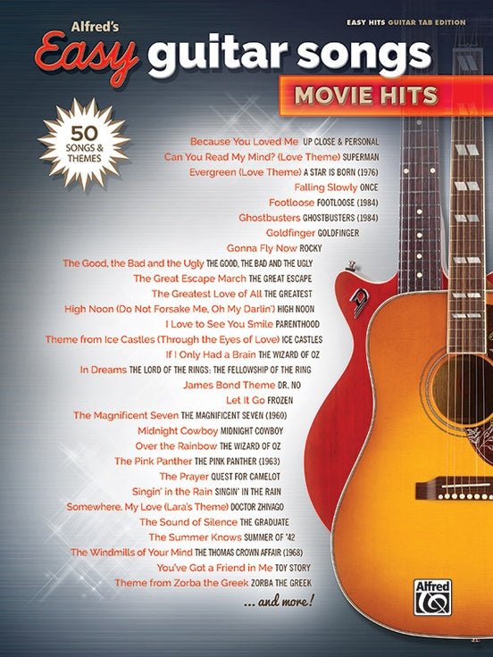Alfred's Easy Guitar Songs: Movie Hits Alfred Music Publishing Music Books for sale canada